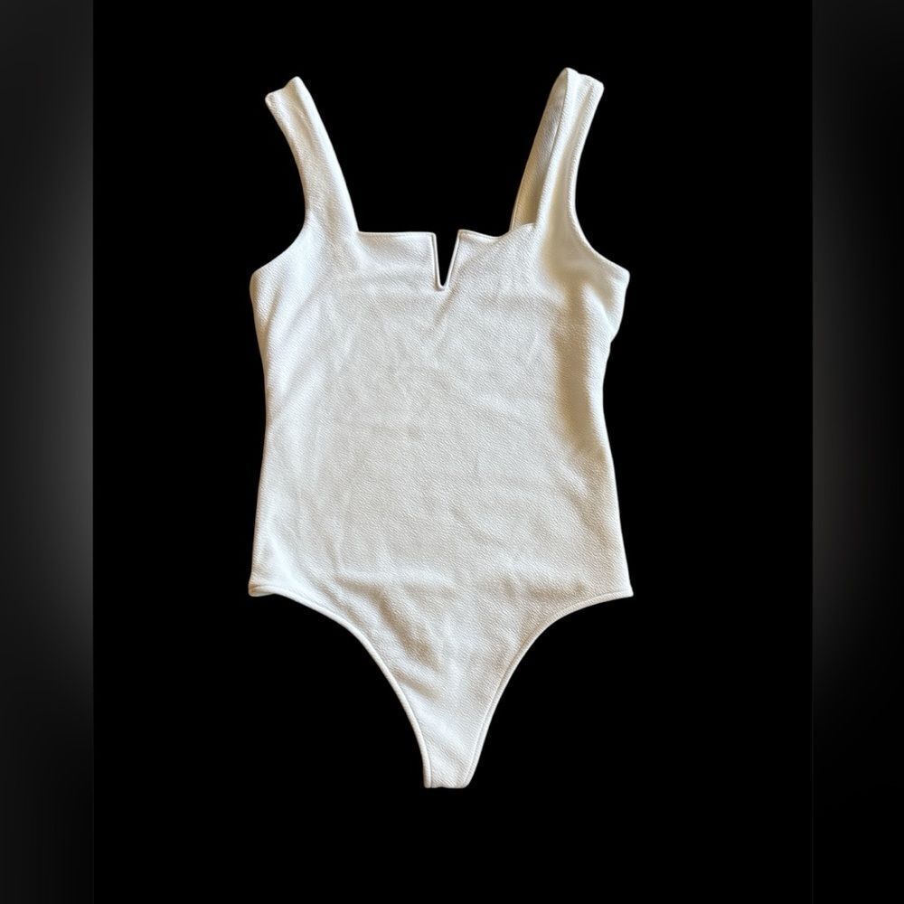 Show Me Your MuMu Arlo Bodysuit Bone Stretch M NWOT - Picture 3 of 8